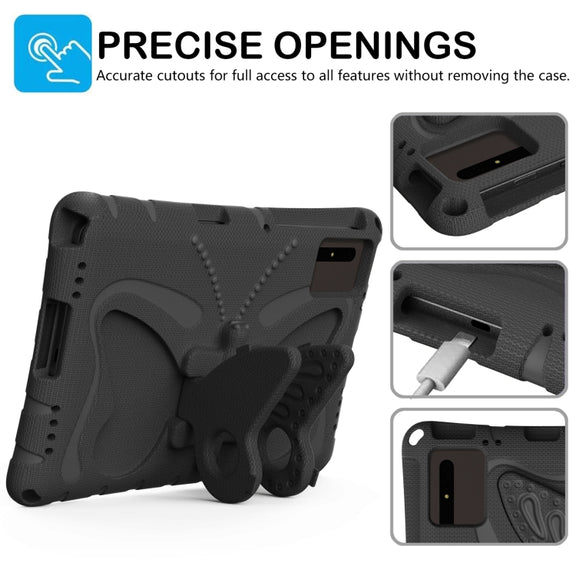 For Lenovo Tab M11 / Xiaoxin Pad 11 2024 Butterfly Bracket EVA Shockproof Tablet Case(Black)
