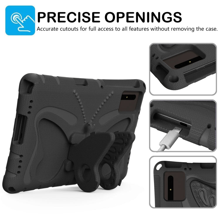 For Lenovo Tab M11 / Xiaoxin Pad 11 2024 Butterfly Bracket EVA Shockproof Tablet Case(Black)
