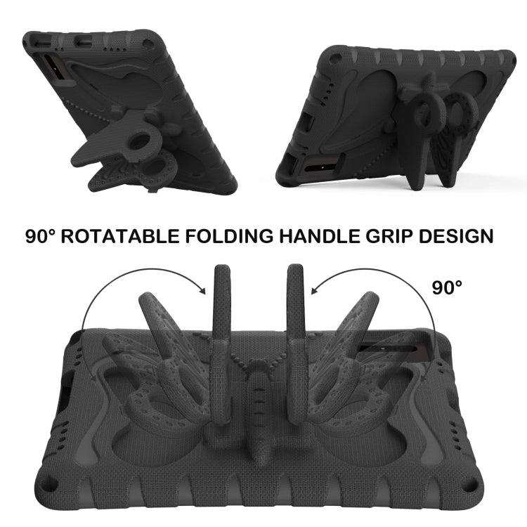 For Lenovo Tab M11 / Xiaoxin Pad 11 2024 Butterfly Bracket EVA Shockproof Tablet Case(Black)