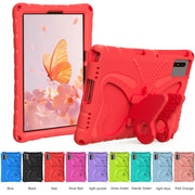 For Lenovo Tab M11 / Xiaoxin Pad 11 2024 Butterfly Bracket EVA Shockproof Tablet Case(Red)