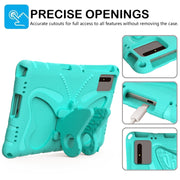 For Lenovo Tab M11 / Xiaoxin Pad 11 2024 Butterfly Bracket EVA Shockproof Tablet Case(Mint Green)