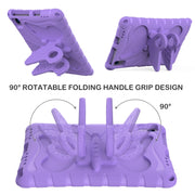 For Lenovo Tab M10 Plus TB-X606F 10.3 Butterfly Bracket EVA Shockproof Tablet Case(Light Purple)