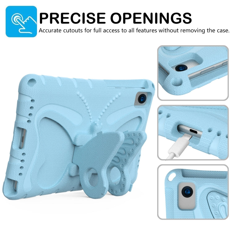For Lenovo Tab M10 Plus TB-X606F 10.3 Butterfly Bracket EVA Shockproof Tablet Case(Light Blue) - Lenovo by PMC TechLife | Online Shopping South Africa | PMC TechLife | Buy Now Pay Later Mobicred