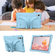 For Lenovo Tab M10 Plus TB-X606F 10.3 Butterfly Bracket EVA Shockproof Tablet Case(Light Blue)