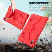 For Lenovo Tab M10 Plus TB-X606F 10.3 Butterfly Bracket EVA Shockproof Tablet Case(Red)