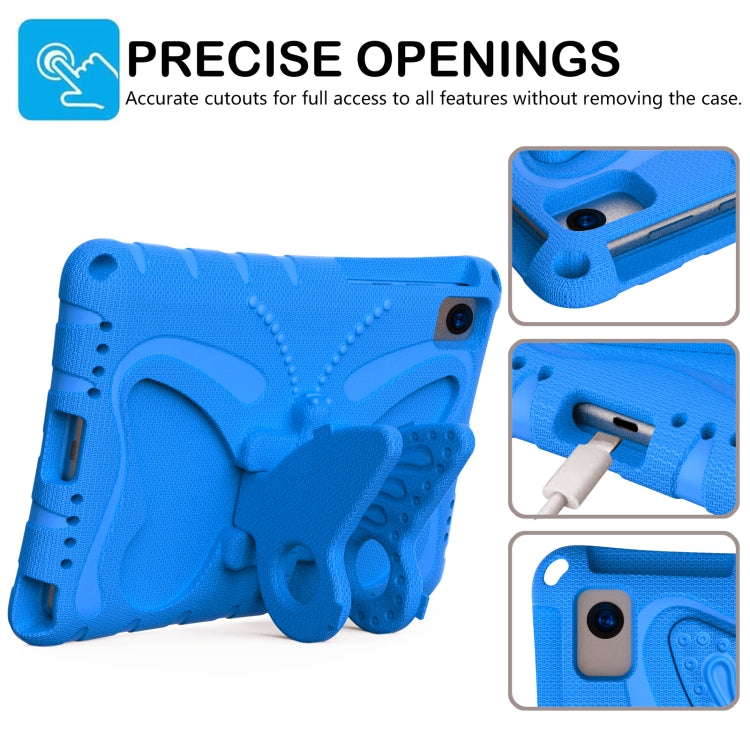 For Lenovo Tab M10 Plus TB-X606F 10.3 Butterfly Bracket EVA Shockproof Tablet Case(Blue) - Lenovo by PMC TechLife | Online Shopping South Africa | PMC TechLife | Buy Now Pay Later Mobicred