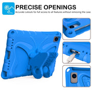 For Lenovo Tab M10 Plus TB-X606F 10.3 Butterfly Bracket EVA Shockproof Tablet Case(Blue)
