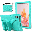 For Lenovo Tab M10 Plus TB-X606F 10.3 Butterfly Bracket EVA Shockproof Tablet Case(Mint Green) - Lenovo by PMC TechLife | Online Shopping South Africa | PMC TechLife | Buy Now Pay Later Mobicred