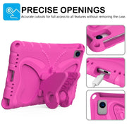 For Lenovo Tab M10 Plus TB-X606F 10.3 Butterfly Bracket EVA Shockproof Tablet Case(RoseRed)