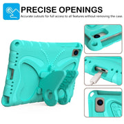 For Lenovo Tab K10 TB-X6C6F 10.3 Butterfly Bracket EVA Shockproof Tablet Case(Mint Green)