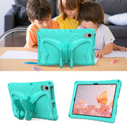 For Lenovo Tab K10 TB-X6C6F 10.3 Butterfly Bracket EVA Shockproof Tablet Case(Mint Green)