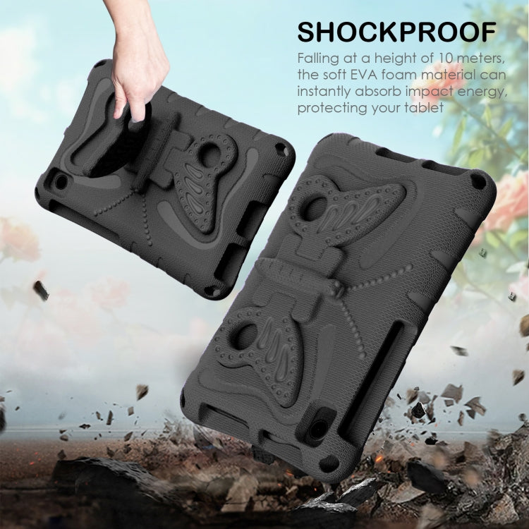 For Lenovo Tab M8 TB-8505F 8.0 / TB-8705N Butterfly Bracket EVA Shockproof Tablet Case(Black) - Lenovo by PMC TechLife | Online Shopping South Africa | PMC TechLife | Buy Now Pay Later Mobicred