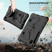 For Lenovo Tab M8 TB-8505F 8.0 / TB-8705N Butterfly Bracket EVA Shockproof Tablet Case(Black)
