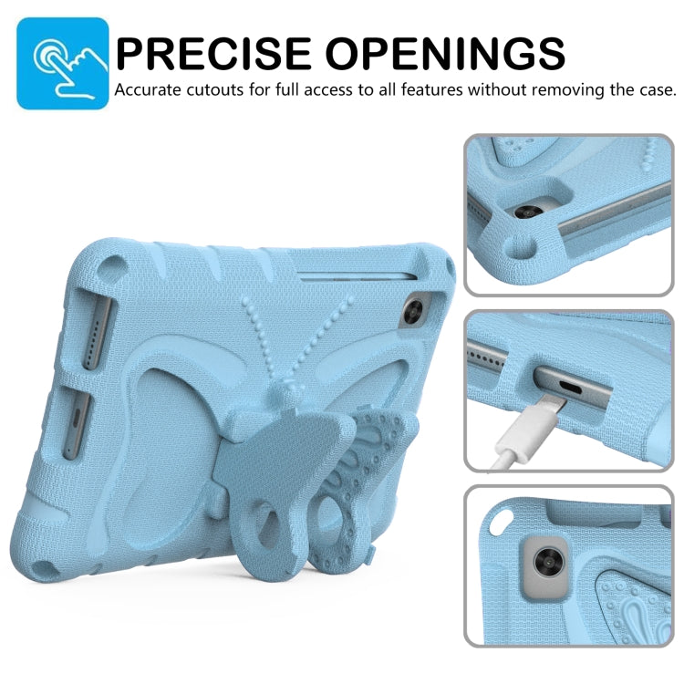 For Lenovo Tab M8 TB-8505F 8.0 / TB-8705N Butterfly Bracket EVA Shockproof Tablet Case(Light Blue)