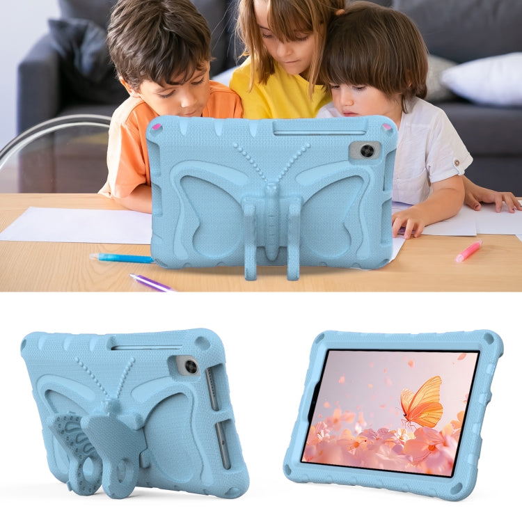 For Lenovo Tab M8 TB-8505F 8.0 / TB-8705N Butterfly Bracket EVA Shockproof Tablet Case(Light Blue)