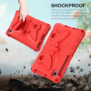 For Lenovo Tab M8 TB-8505F 8.0 / TB-8705N Butterfly Bracket EVA Shockproof Tablet Case(Red)