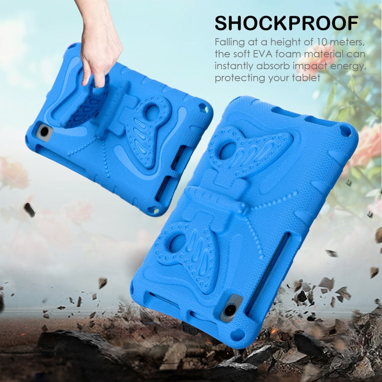 For Lenovo Tab M8 TB-8505F 8.0 / TB-8705N Butterfly Bracket EVA Shockproof Tablet Case(Blue)