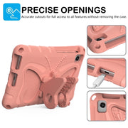For Lenovo Tan M8 Gen4 8.0 2023 Butterfly Bracket EVA Shockproof Tablet Case(Pink Orange)