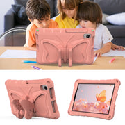 For Lenovo Tan M8 Gen4 8.0 2023 Butterfly Bracket EVA Shockproof Tablet Case(Pink Orange)