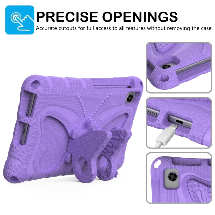 For Lenovo Tan M8 Gen4 8.0 2023 Butterfly Bracket EVA Shockproof Tablet Case(Light Purple)