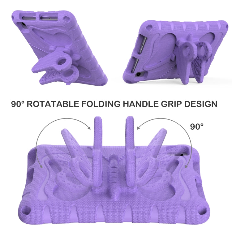 For Lenovo Tan M8 Gen4 8.0 2023 Butterfly Bracket EVA Shockproof Tablet Case(Light Purple)