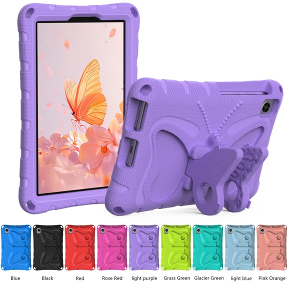 For Lenovo Tan M8 Gen4 8.0 2023 Butterfly Bracket EVA Shockproof Tablet Case(Light Purple)