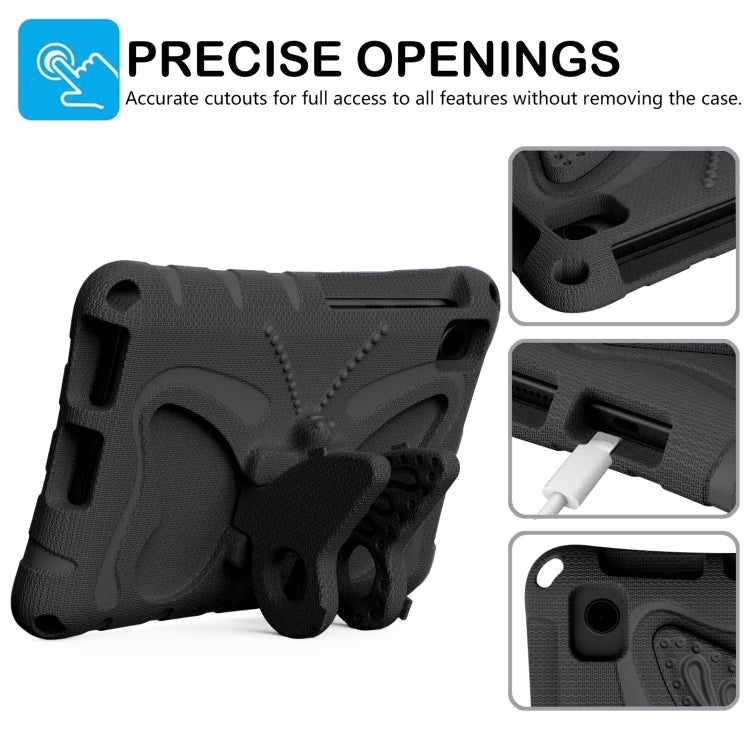 For Lenovo Tan M8 Gen4 8.0 2023 Butterfly Bracket EVA Shockproof Tablet Case(Black) - Lenovo by PMC TechLife | Online Shopping South Africa | PMC TechLife | Buy Now Pay Later Mobicred