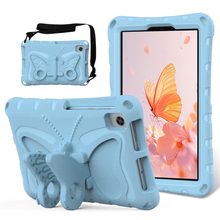 For Lenovo Tan M8 Gen4 8.0 2023 Butterfly Bracket EVA Shockproof Tablet Case(Light Blue) - Lenovo by PMC TechLife | Online Shopping South Africa | PMC TechLife | Buy Now Pay Later Mobicred