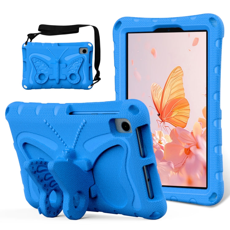 For Lenovo Tan M8 Gen4 8.0 2023 Butterfly Bracket EVA Shockproof Tablet Case(Blue) - Lenovo by PMC TechLife | Online Shopping South Africa | PMC TechLife | Buy Now Pay Later Mobicred