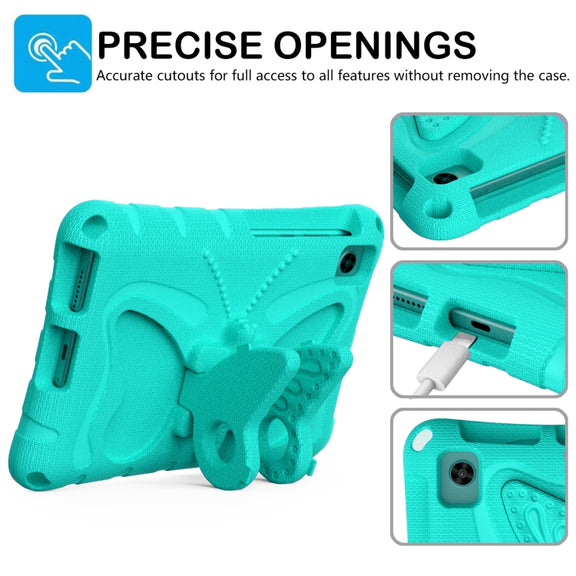 For Lenovo Tan M8 Gen4 8.0 2023 Butterfly Bracket EVA Shockproof Tablet Case(Mint Green)