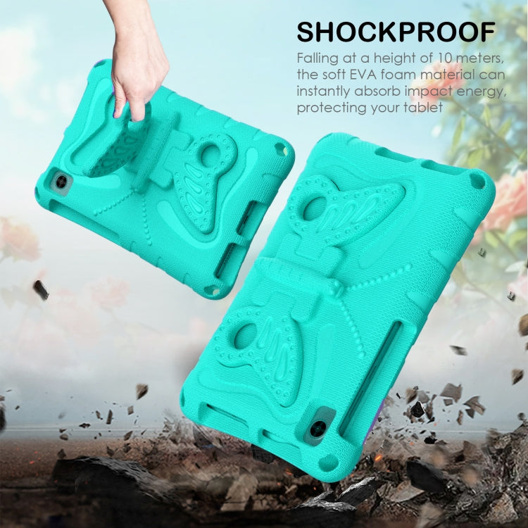 For Lenovo Tan M8 Gen4 8.0 2023 Butterfly Bracket EVA Shockproof Tablet Case(Mint Green)