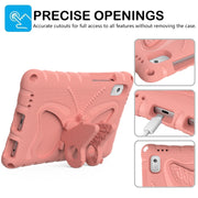 For Lenovo Tab M9 TB-310XU 2023 Butterfly Bracket EVA Shockproof Tablet Case(Pink Orange)