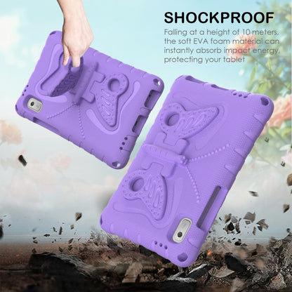 For Lenovo Tab M9 TB-310XU 2023 Butterfly Bracket EVA Shockproof Tablet Case(Light Purple) - Lenovo by PMC Jewellery | Online Shopping South Africa | PMC Jewellery | Buy Now Pay Later Mobicred