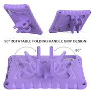 For Lenovo Tab M9 TB-310XU 2023 Butterfly Bracket EVA Shockproof Tablet Case(Light Purple)