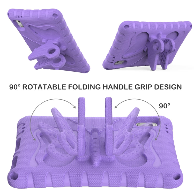 For Lenovo Tab M9 TB-310XU 2023 Butterfly Bracket EVA Shockproof Tablet Case(Light Purple)