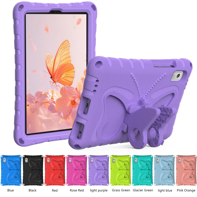 For Lenovo Tab M9 TB-310XU 2023 Butterfly Bracket EVA Shockproof Tablet Case(Light Purple) - Lenovo by PMC Jewellery | Online Shopping South Africa | PMC Jewellery | Buy Now Pay Later Mobicred