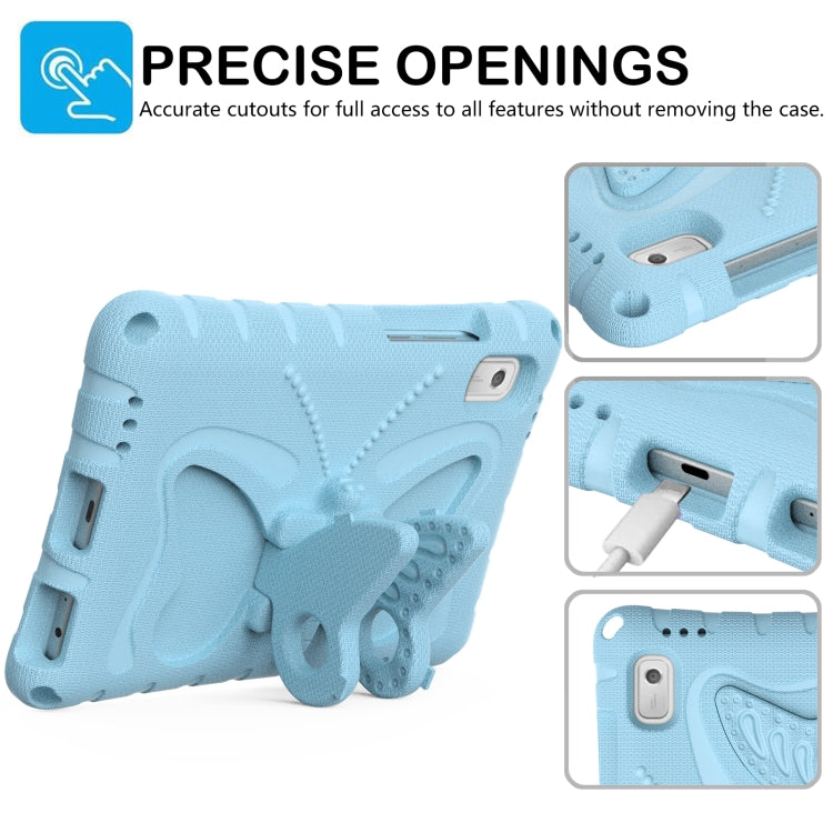 For Lenovo Tab M9 TB-310XU 2023 Butterfly Bracket EVA Shockproof Tablet Case(Light Blue) - Lenovo by PMC TechLife | Online Shopping South Africa | PMC TechLife | Buy Now Pay Later Mobicred