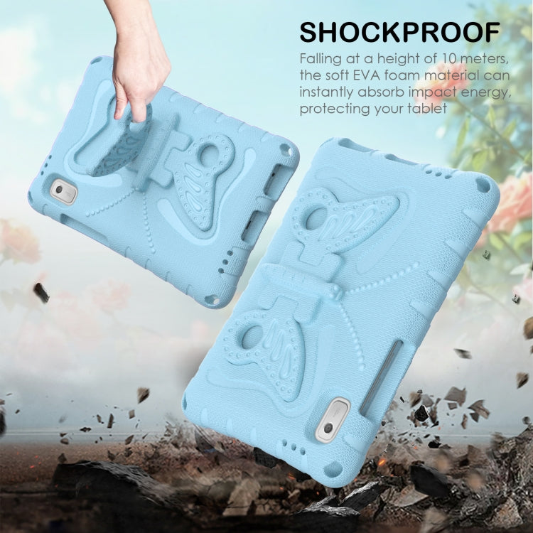 For Lenovo Tab M9 TB-310XU 2023 Butterfly Bracket EVA Shockproof Tablet Case(Light Blue) - Lenovo by PMC TechLife | Online Shopping South Africa | PMC TechLife | Buy Now Pay Later Mobicred