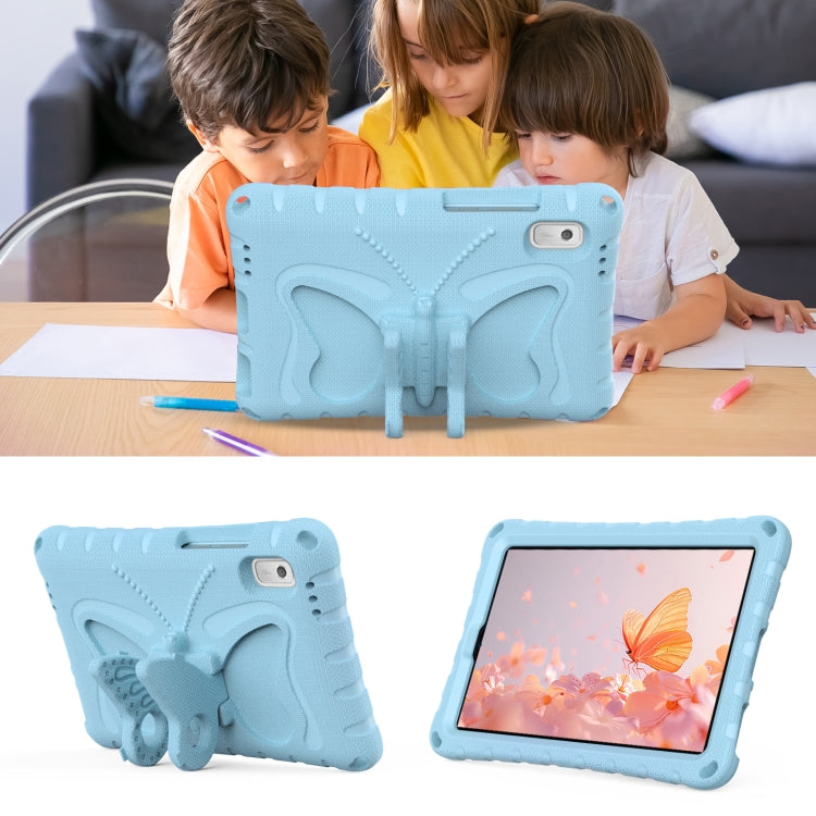 For Lenovo Tab M9 TB-310XU 2023 Butterfly Bracket EVA Shockproof Tablet Case(Light Blue) - Lenovo by PMC TechLife | Online Shopping South Africa | PMC TechLife | Buy Now Pay Later Mobicred