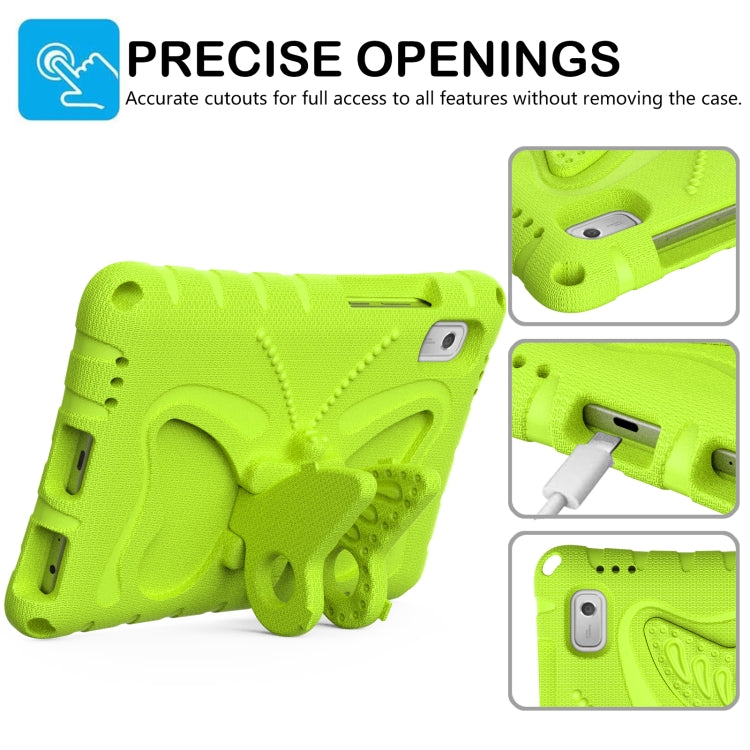 For Lenovo Tab M9 TB-310XU 2023 Butterfly Bracket EVA Shockproof Tablet Case(Grass Green)