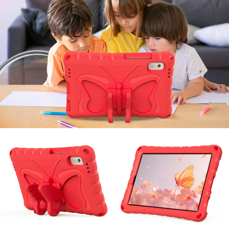 For Lenovo Tab M9 TB-310XU 2023 Butterfly Bracket EVA Shockproof Tablet Case(Red) - Lenovo by PMC TechLife | Online Shopping South Africa | PMC TechLife | Buy Now Pay Later Mobicred