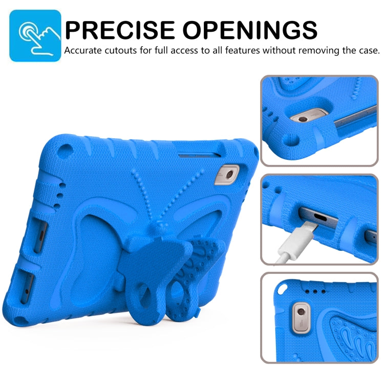 For Lenovo Tab M9 TB-310XU 2023 Butterfly Bracket EVA Shockproof Tablet Case(Blue) - Lenovo by PMC TechLife | Online Shopping South Africa | PMC TechLife | Buy Now Pay Later Mobicred