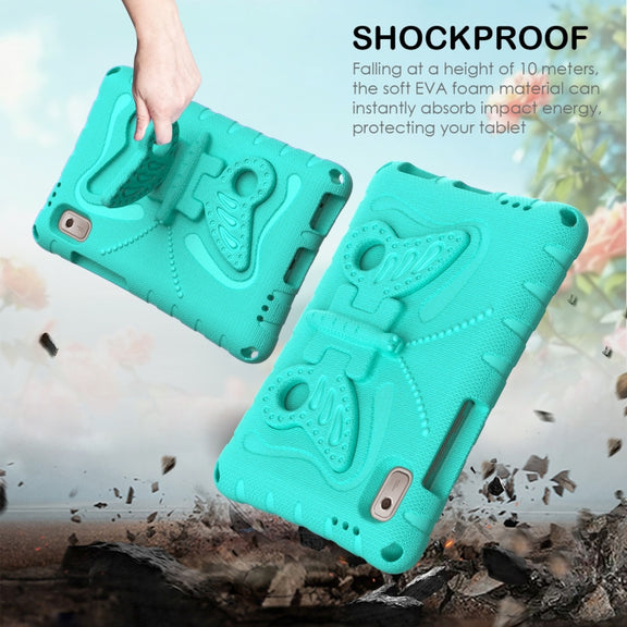 For Lenovo Tab M9 TB-310XU 2023 Butterfly Bracket EVA Shockproof Tablet Case(Mint Green)