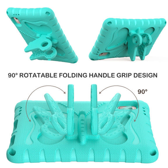 For Lenovo Tab M9 TB-310XU 2023 Butterfly Bracket EVA Shockproof Tablet Case(Mint Green)