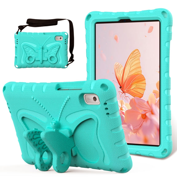 For Lenovo Tab M9 TB-310XU 2023 Butterfly Bracket EVA Shockproof Tablet Case(Mint Green)