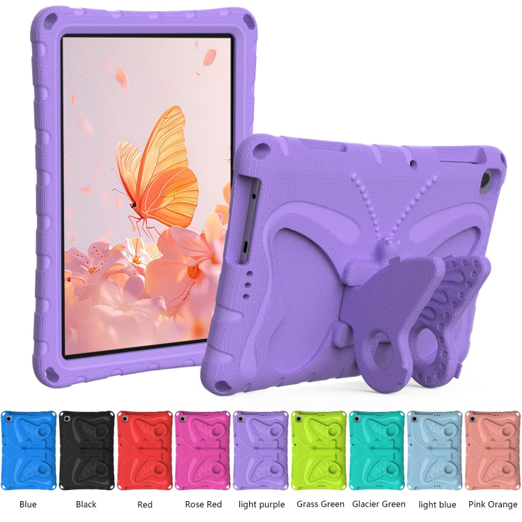 For Lenovo Tab M10 HD TB-328 10.1 Butterfly Bracket EVA Shockproof Tablet Case(Light Purple)