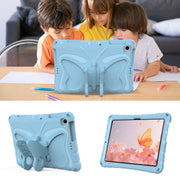 For Lenovo Tab M10 HD TB-328 10.1 Butterfly Bracket EVA Shockproof Tablet Case(Light Blue)