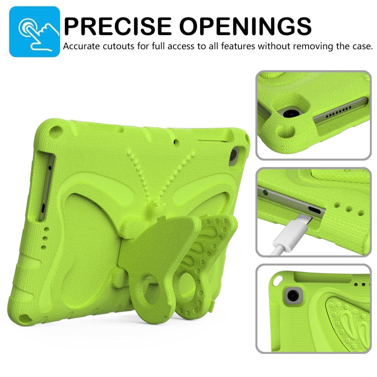 For Lenovo Tab M10 HD TB-328 10.1 Butterfly Bracket EVA Shockproof Tablet Case(Grass Green)