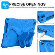 For Lenovo Tab M10 HD TB-328 10.1 Butterfly Bracket EVA Shockproof Tablet Case(Blue)