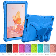 For Lenovo Tab M10 HD TB-328 10.1 Butterfly Bracket EVA Shockproof Tablet Case(Blue)